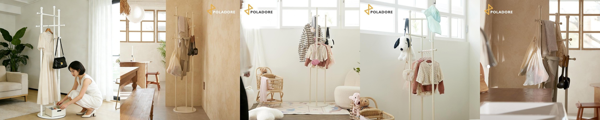 우아플레이스 미니 스탠드옷걸이 이동식 선반 행거 원룸