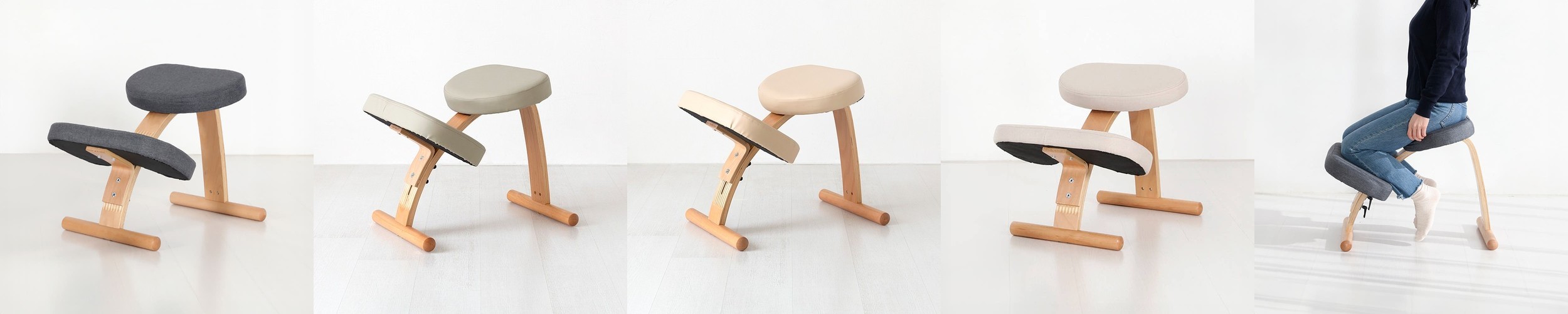 포그니 좌식의자 앉은뱅이 접이식 등받이 네이비