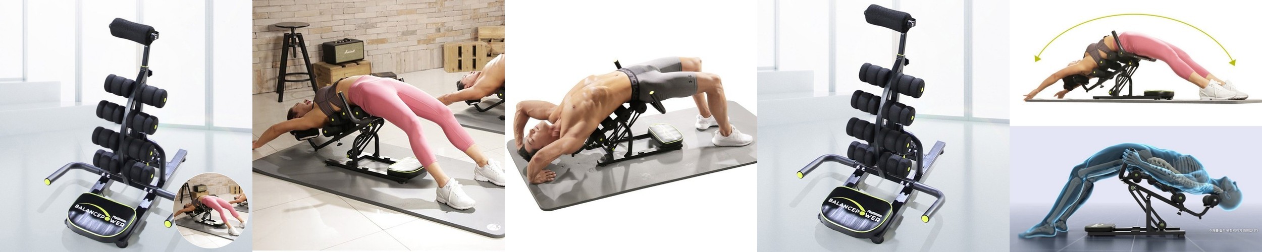 스포홀릭 베이직 AB 슬라이드 롤아웃 복근운동 기구