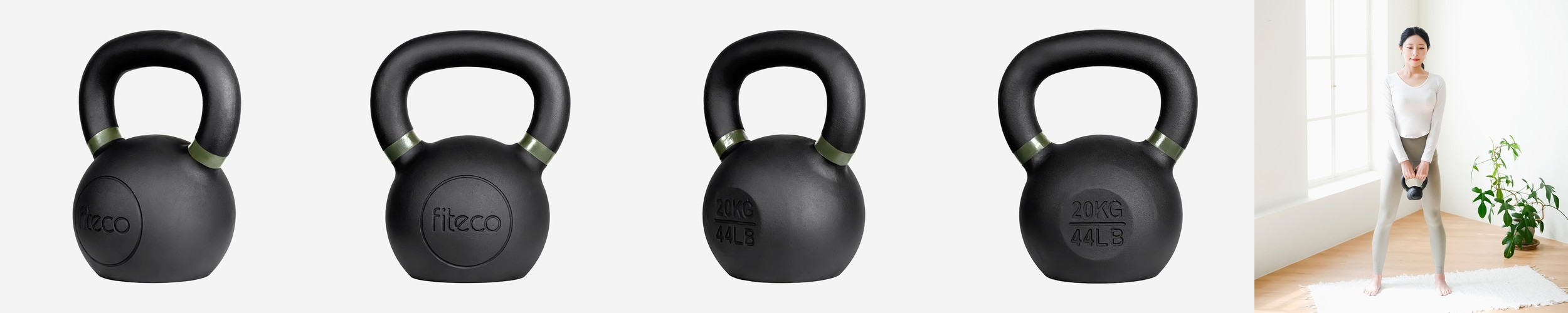 피테코 케틀벨 크로스핏 홈트 웨이트 근력운동 4kg, 1개