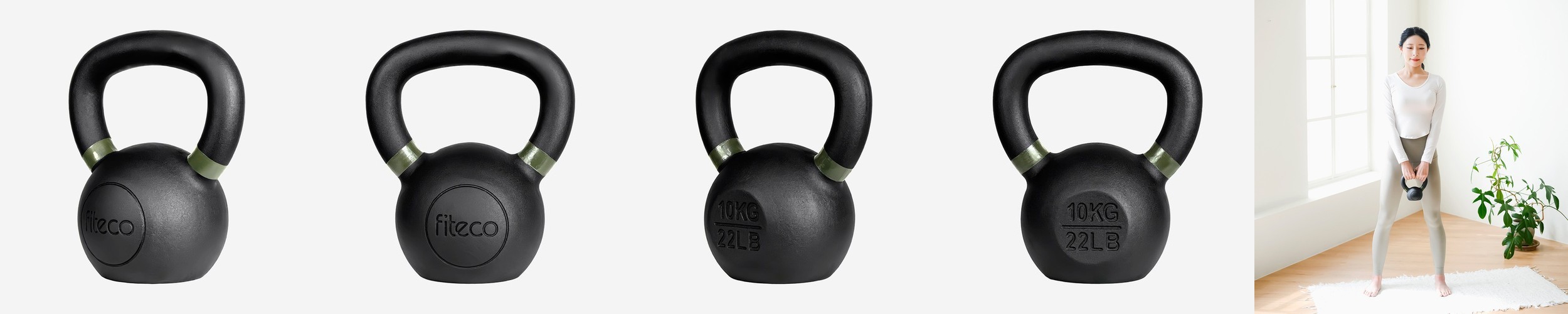 피테코 케틀벨 크로스핏 홈트 웨이트 근력운동 4kg, 1개