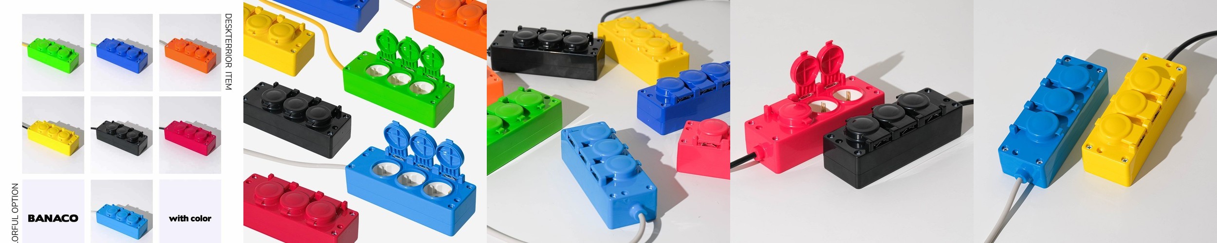 버티탭 고용량 멀티탭 4000W PD65W 타워 멀티탭 큐브 여행 멀티어댑터 콘센트 캠핑 디자인 벨크로스트랩 세트