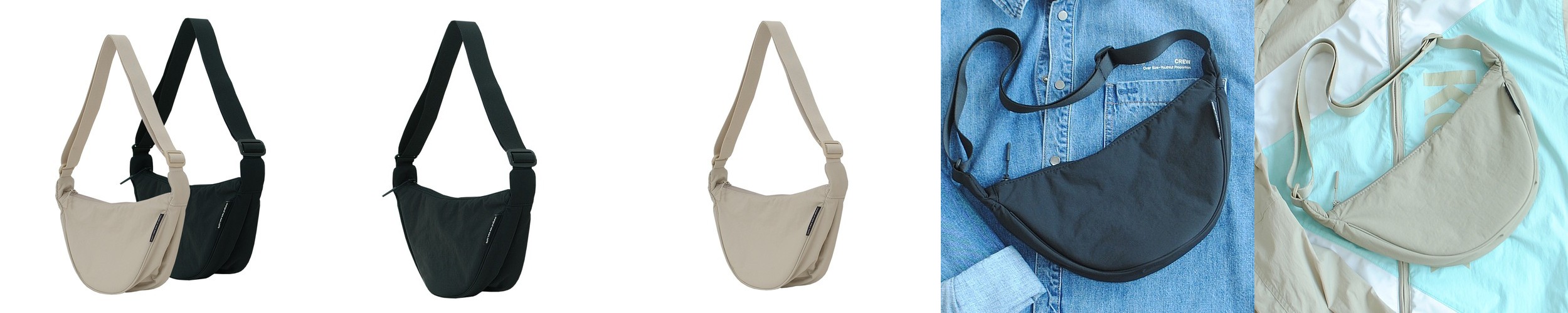 모니카 미니백 바게트백 블랙 AP15-2174-BK 마이크로백/지플립가방