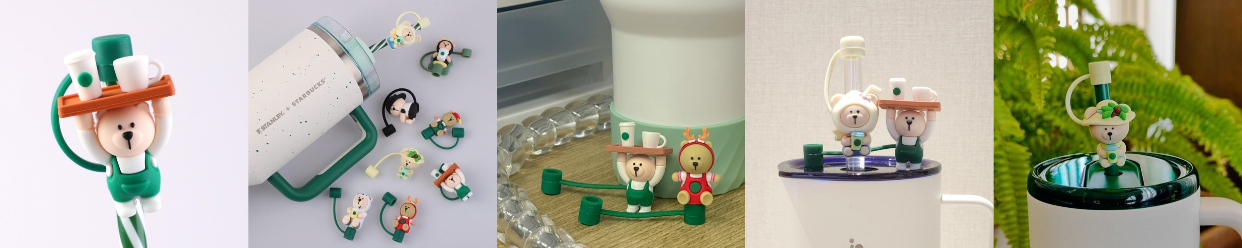 스탠리 호환 텀블러 빨대 마개 뚜껑 텀꾸 꾸미기 스타벅스 스벅 동물친구들 시바