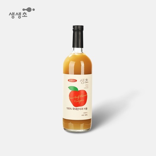 [유기산 80,000mg 함유] 사노셀 유기농 애플사이다비니거 1,000ml 애사비 100% 1L, 1개