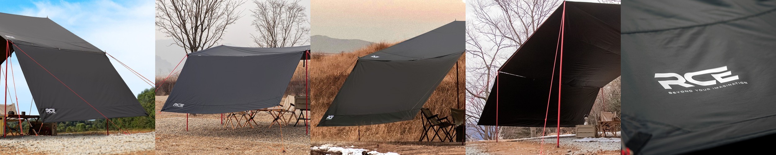 홀리데이 국산 캠핑 알루미늄 실 타프 업라이트 폴대 세트