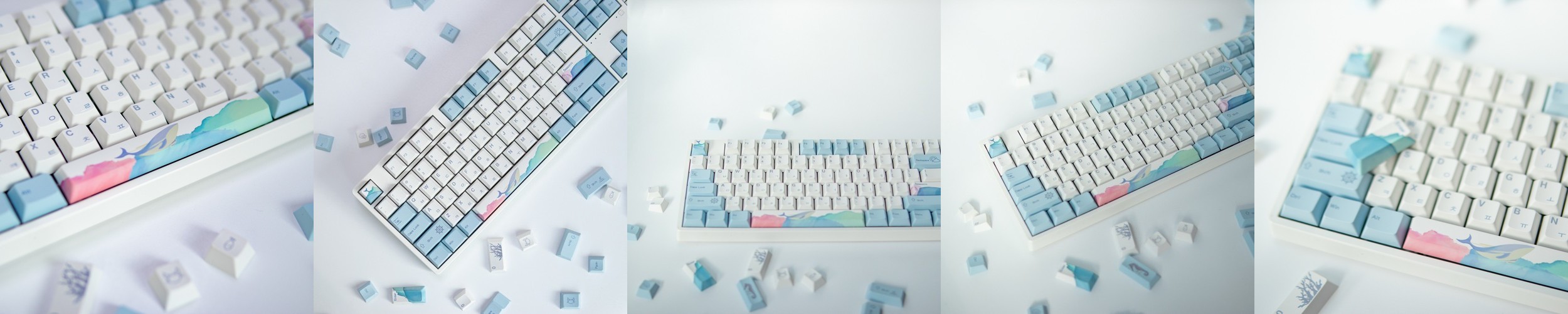 HMX x SPM Pebble 페블 조약돌 리니어 기계식 키보드 스위치 5핀 (35개 패키지)