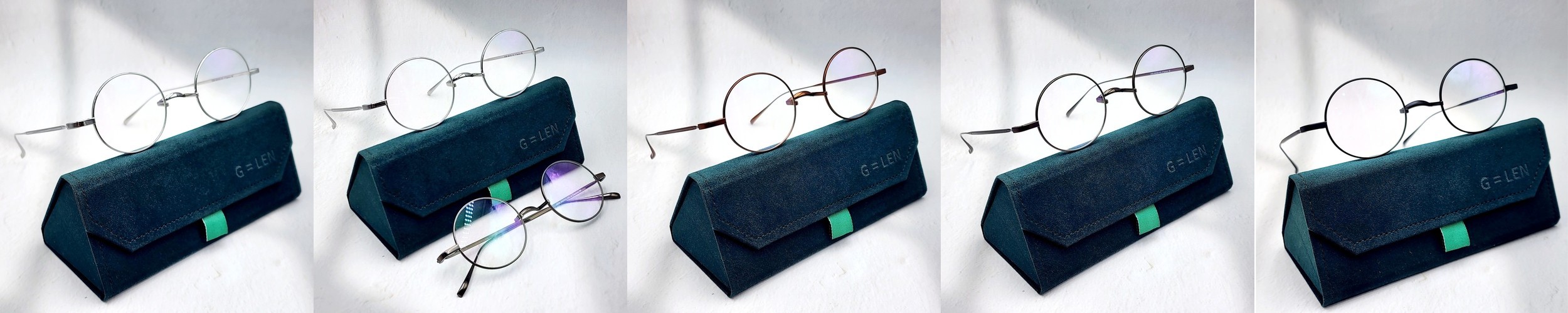 솔텍스 얇은뿔테안경 투명테 크라운판토 블루라이트차단안경 가벼운안경테 변색렌즈