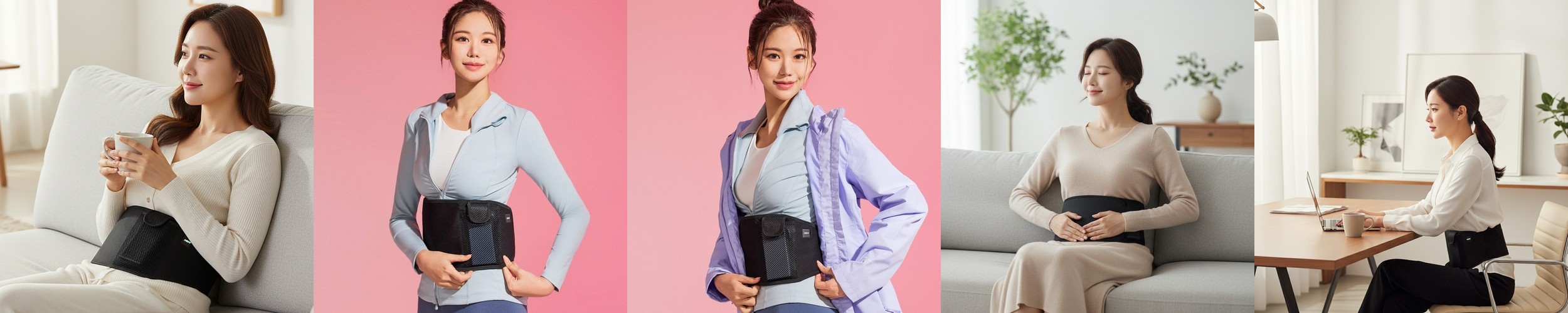 흉곽 코르셋 다이어트 복대 흉통줄이기 허리 벨트 밴드