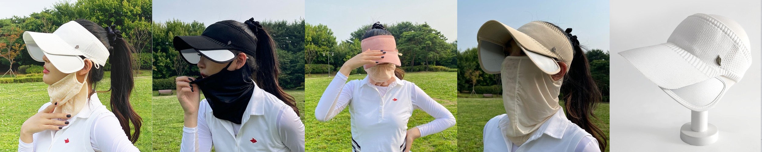 챙넓은 여름 여성골프모자 골프썬바이저 버킷햇