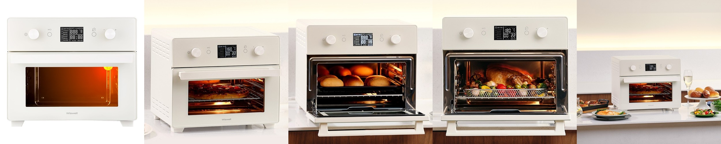 재원전자 레트로 대용량 18리터 오븐형 에어프라이어 로티세리 3년AS 간편세척 스텐바스켓