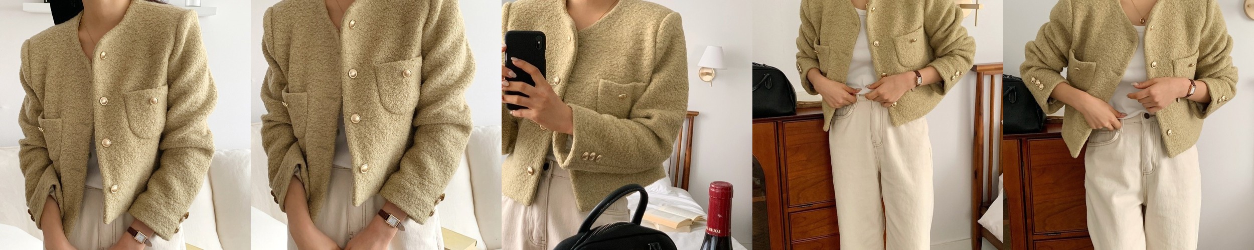 나비올라 여성 봄 세미 여자정장세트 결혼식 하객룩 투피스 자켓