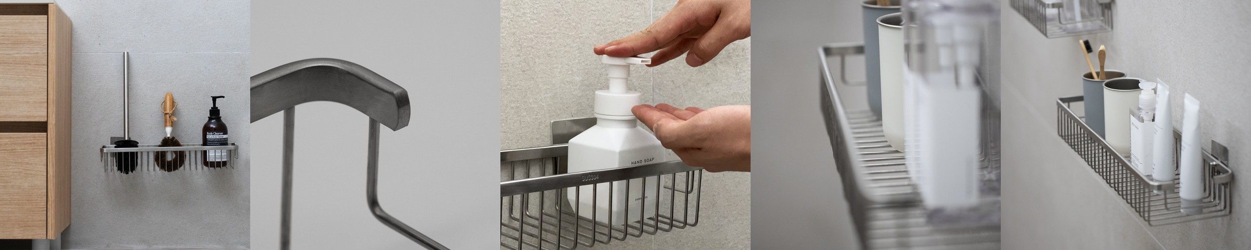 강화유리 무타공욕실선반 40cm 일자 세면대 화장실 선반