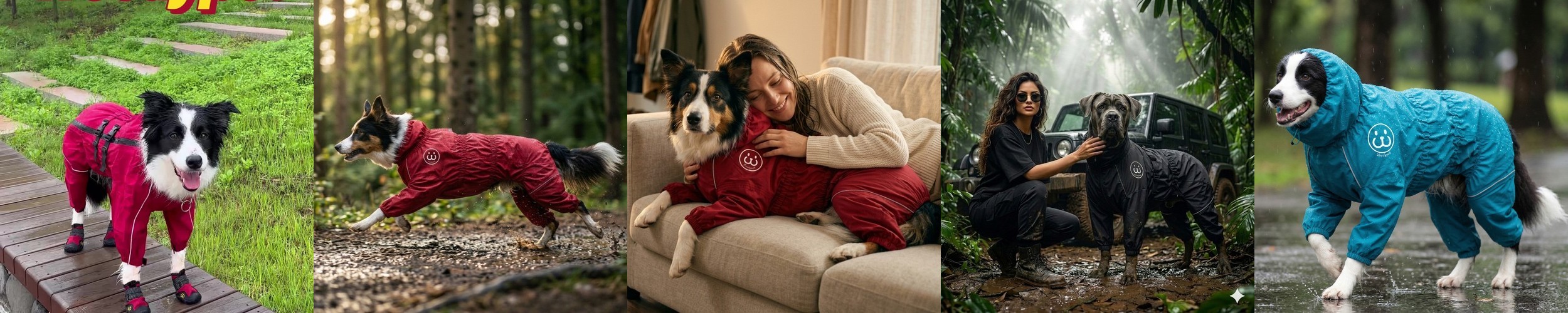 한스데이 뜨왈 방수 앞치마 플레어 원피스 자수 에이프런