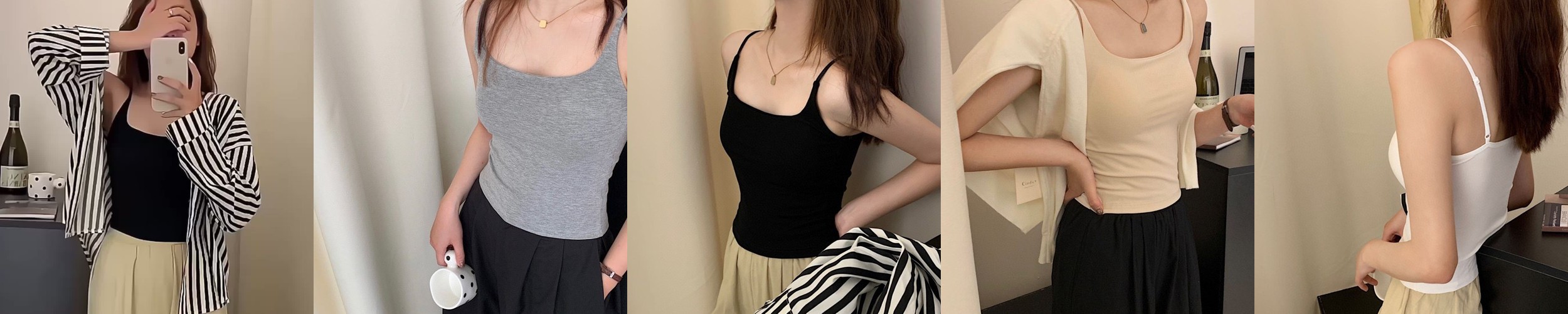 캡나시 1+1 러닝브라 브라탑런닝 일체형 학생런닝 히트탑