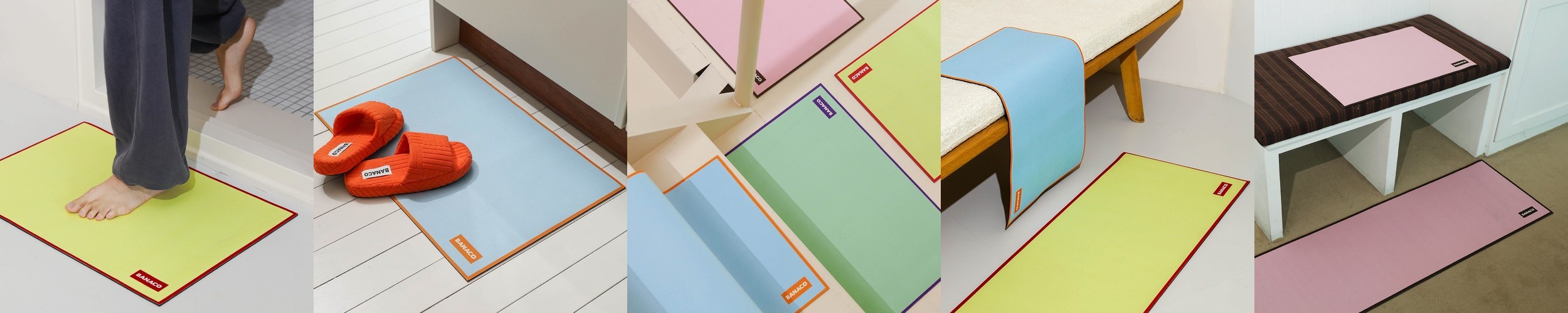 웜톤무드 소프트 규조토발매트 타원형 소형 빨아쓰는 욕실 화장실 발닦개 규조토매트