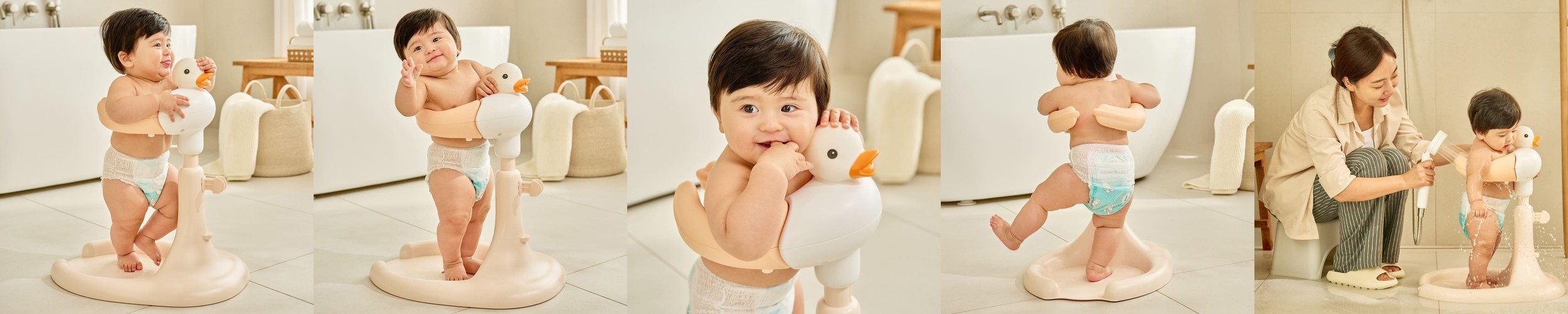 배경없는 방수 네임스티커 UV 투명 이름표 어린이집 흰데이지 귀염체