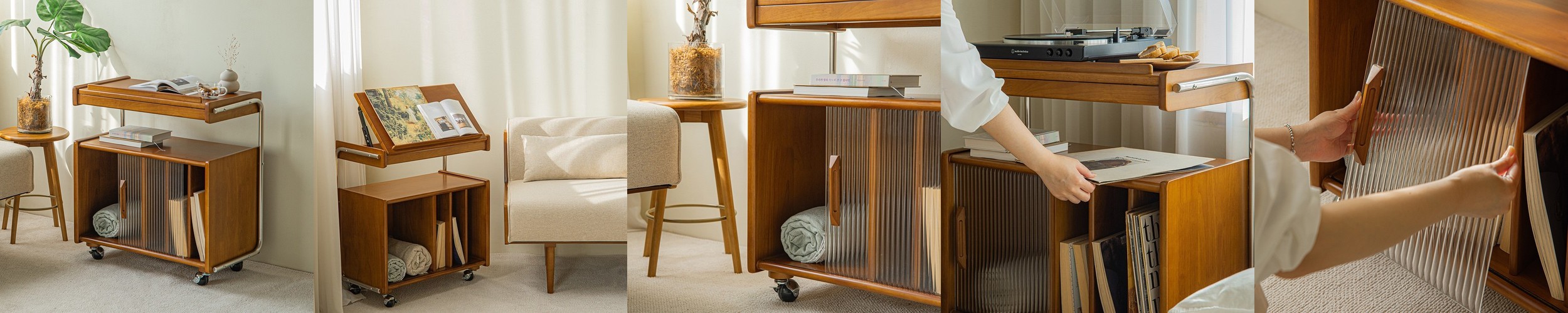 키앤비 화이트 원목 화장대 놀이 세트