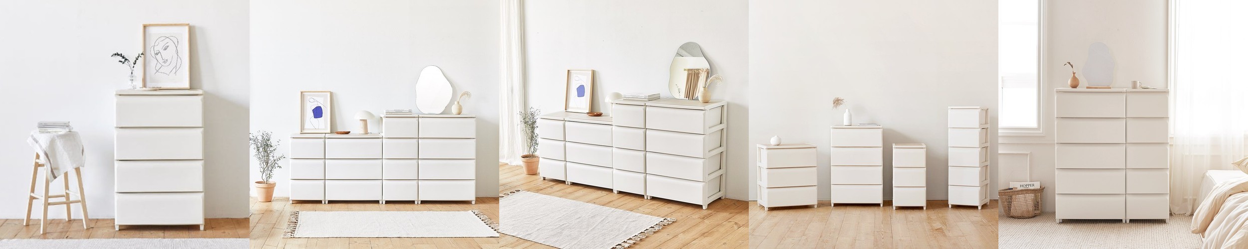 키앤비 화이트 원목 화장대 놀이 세트