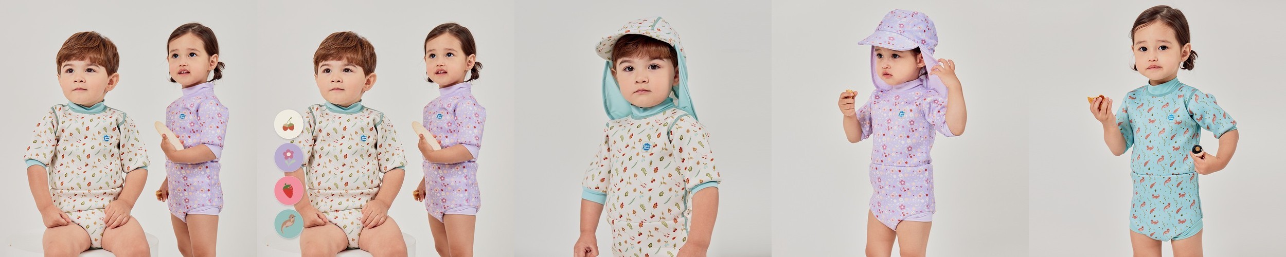 릴리앤필립 키즈 네오프렌 스윔슈트 냄새 없는 아기 유아 전신 웻수트 체온유지 어린이 수영복