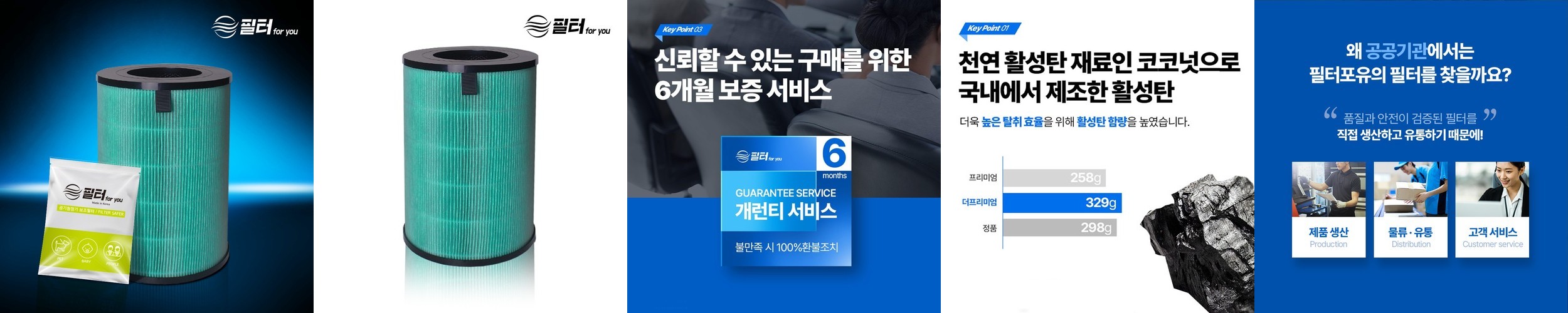 [호환] 한국필터 OA-AP010 오아 퓨어 미니 공기청정기 필터 전용 헤파필터