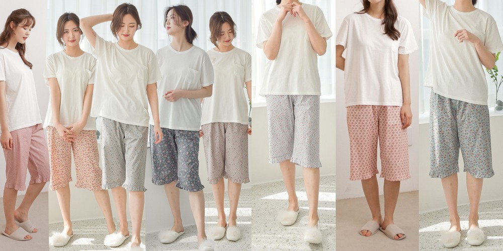 1+1 폭스클럽 잠옷 남성 여성 주니어 원피스 부드러운 냉감 심플 피치기모 잠옷 상하세트