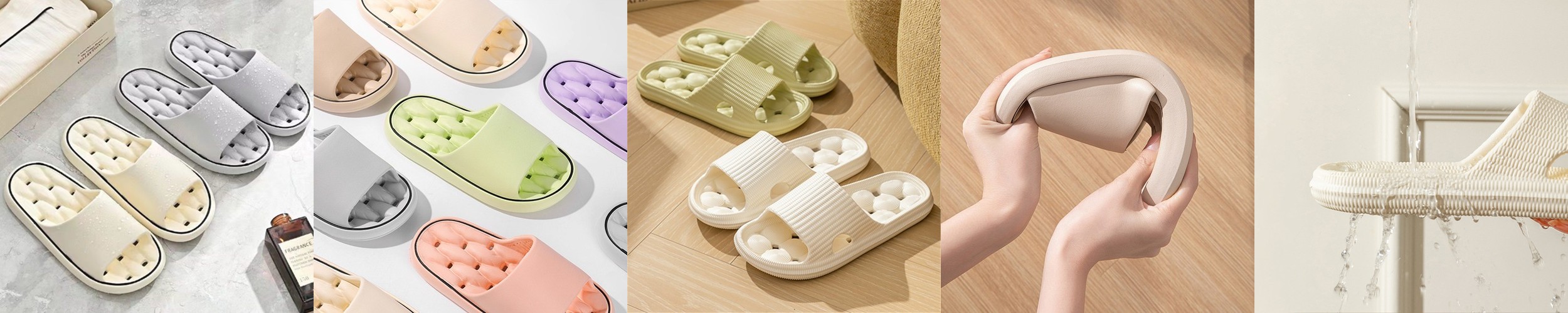 이지착 프리미엄 무타공 욕실화 걸이 실내화 거치대 30cm