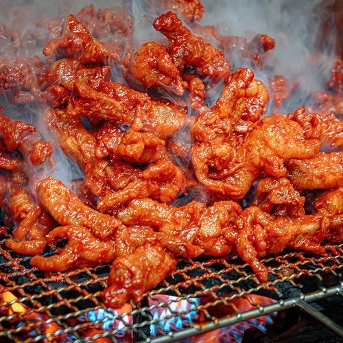 모듬 수제 꼬치 구이 닭 파닭 염통 베이컨 새우 야채 23종 캠핑 요리 캠핑용 음식 야키토리 술안주