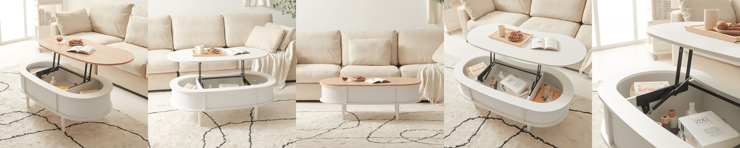 핏쳐 높이 조절 양방향 각도 조절 소파 침대 사이드 테이블 TS3L