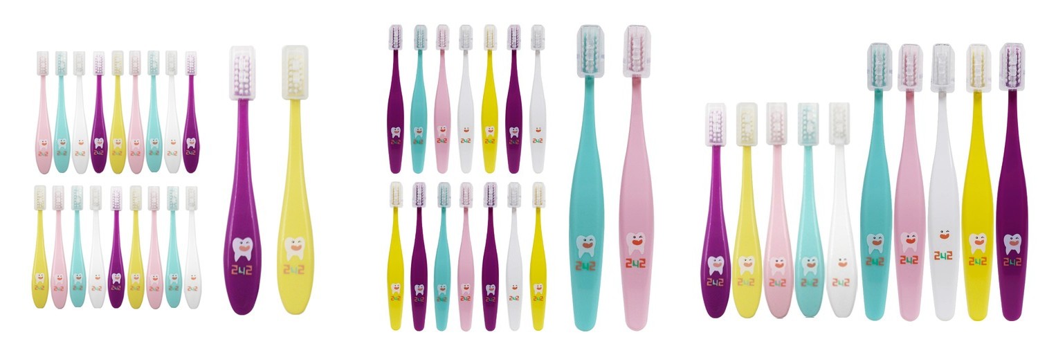 칫솔공장 주니어 어린이 초등학생 칫솔 이름각인 일반모 9개입