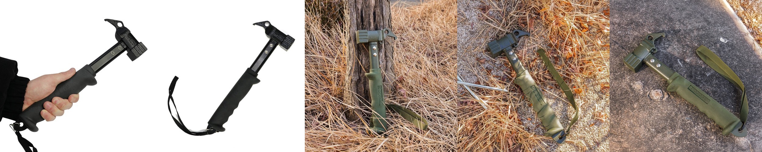 팩해머 블랙 캠핑용 망치 텐트 타프 단조팩