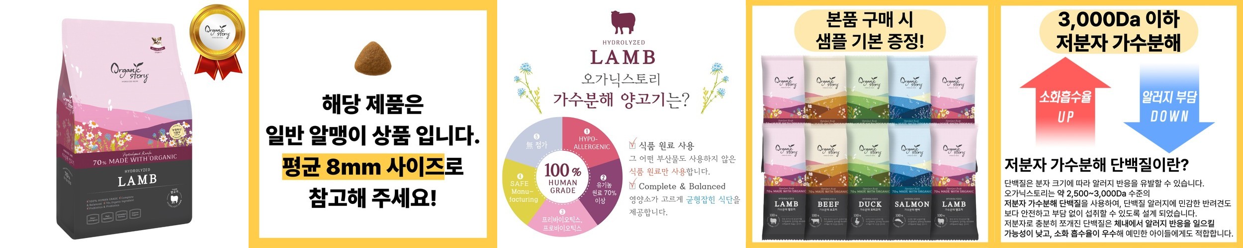 인섹트업 조인트 강아지 알러지 사료 기호성 좋은 곤충사료 올라이프 동애등에, 2kg, 2개