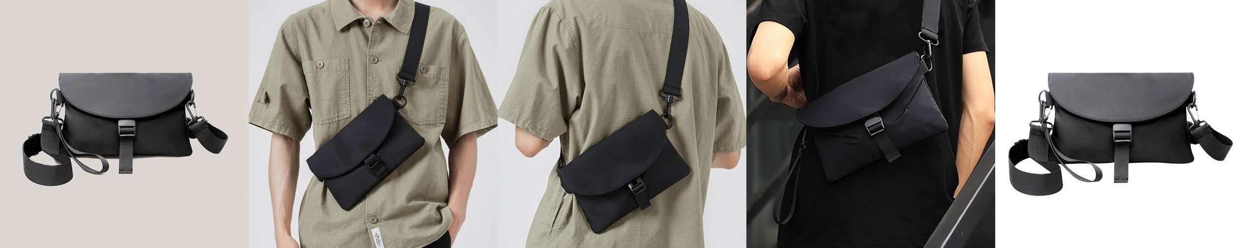 모니카 미니백 바게트백 블랙 AP15-2174-BK 마이크로백/지플립가방