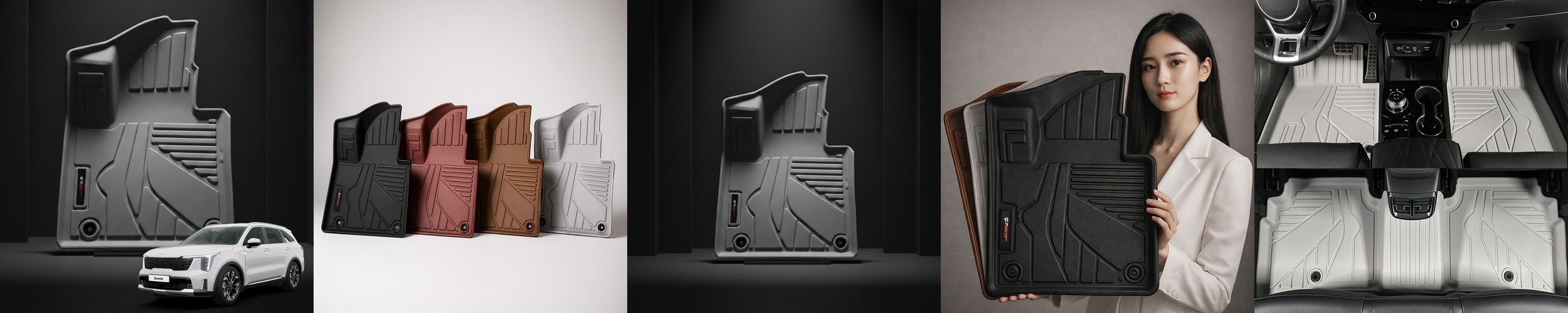 쏘렌토MQ4 페이스리프트 아임반 차량용 시트백커버 자동차 킥매트 시트커버 보호 1세트