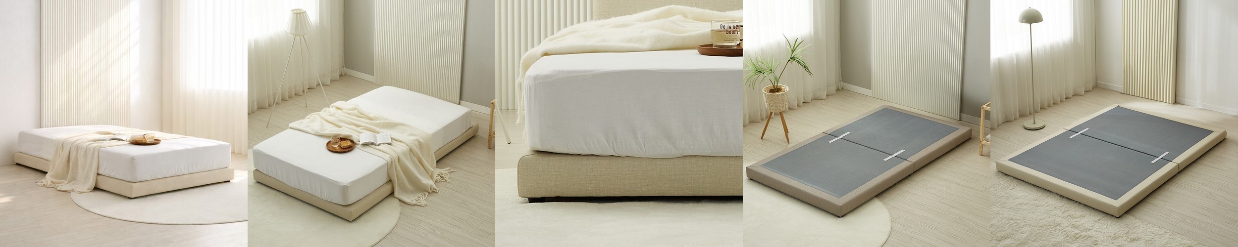 슬립퍼 허쉬 우드톤 LED 수납 호텔 침대 프레임 Q.K(퀸.킹겸용), 내추럴오크