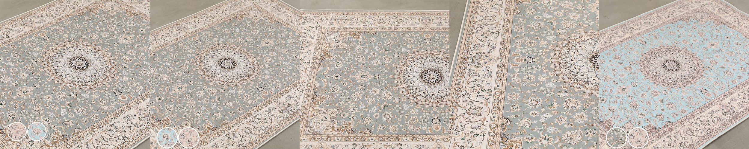 클로에 러그 카페트 거실 침대 침실 식탁 사계절 빈티지 아이보리, 150x200cm