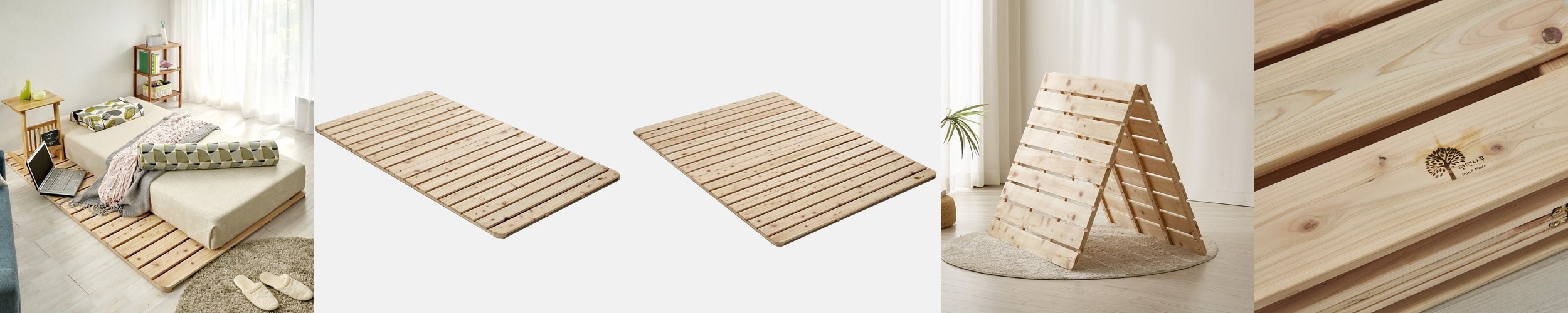 슬립퍼 허쉬 우드톤 LED 수납 호텔 침대 프레임 Q.K(퀸.킹겸용), 내추럴오크