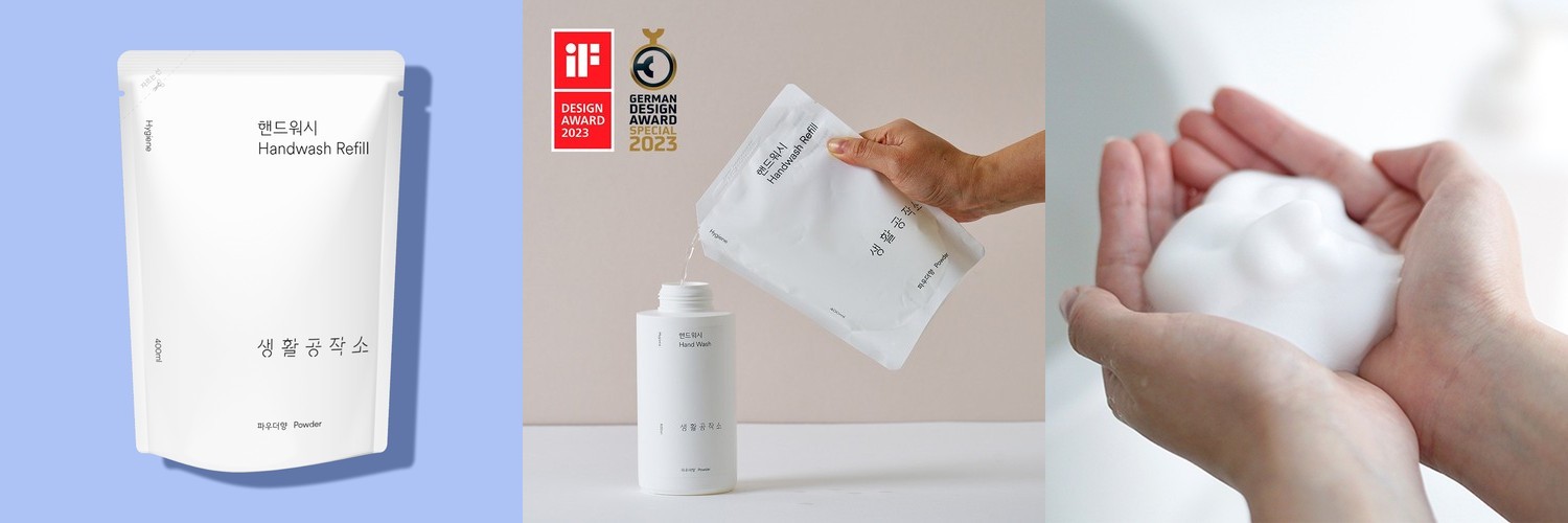 아이깨끗해 거품형 바디워시 너리싱케어 650g 리필x4개