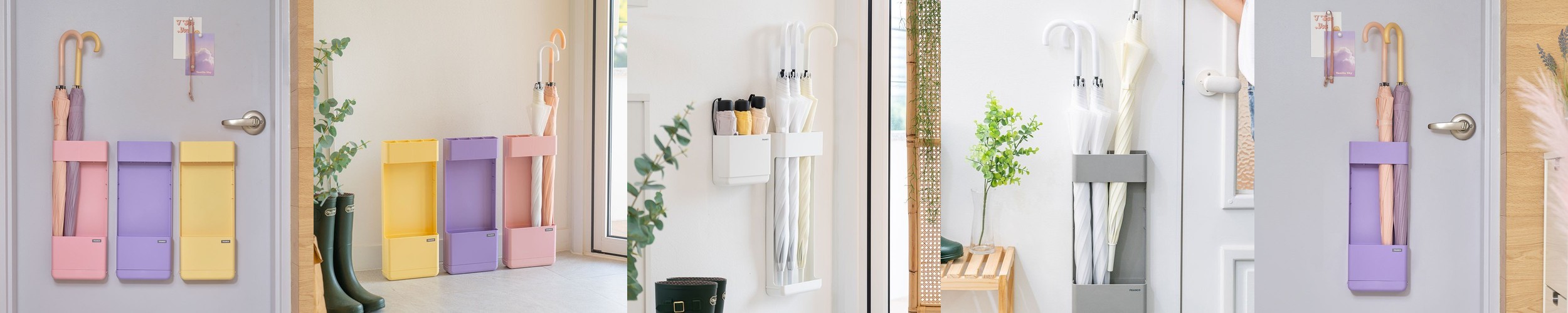 설렘하우스 심볼 철제 사각 대용량 인테리어 우산꽂이 업소용 매장 우산거치대 로고커스텀