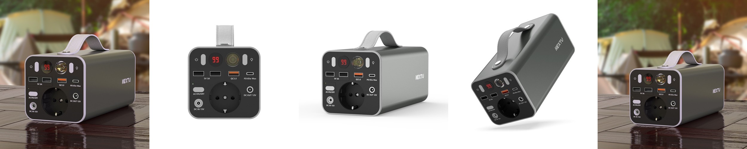 PD 3.2 65W AVS GaN 접지 초고속 충전기 GB651 화이트