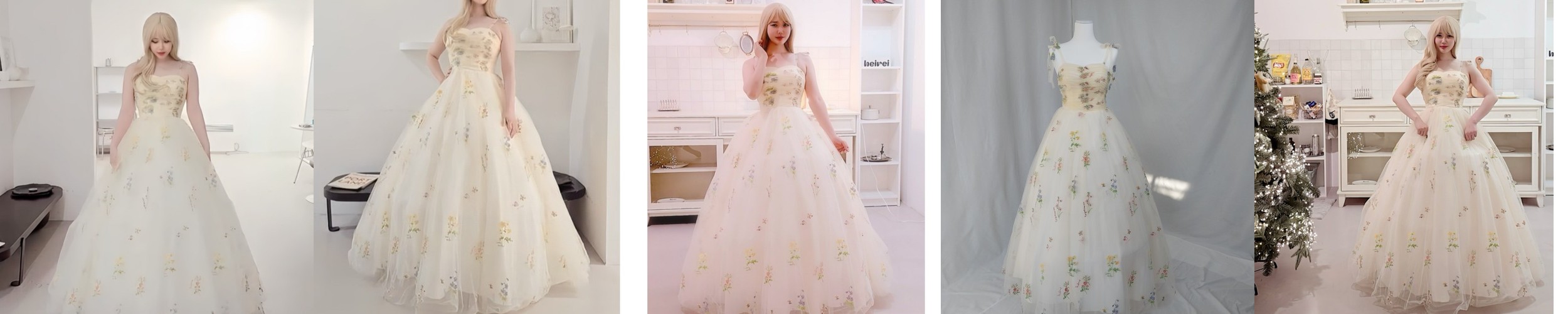 라일락 풍성한 보라 캉캉 유색드레스 대여 제주스냅 촬영용 피로연 웨딩촬영드레스 파티의상