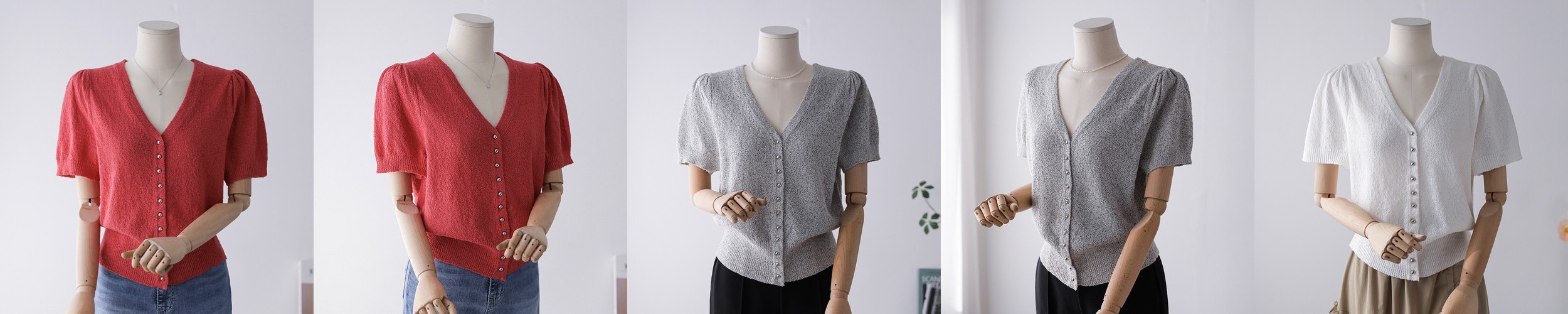 여름긴팔가디건 빅사이즈숏가디건 리본가디건