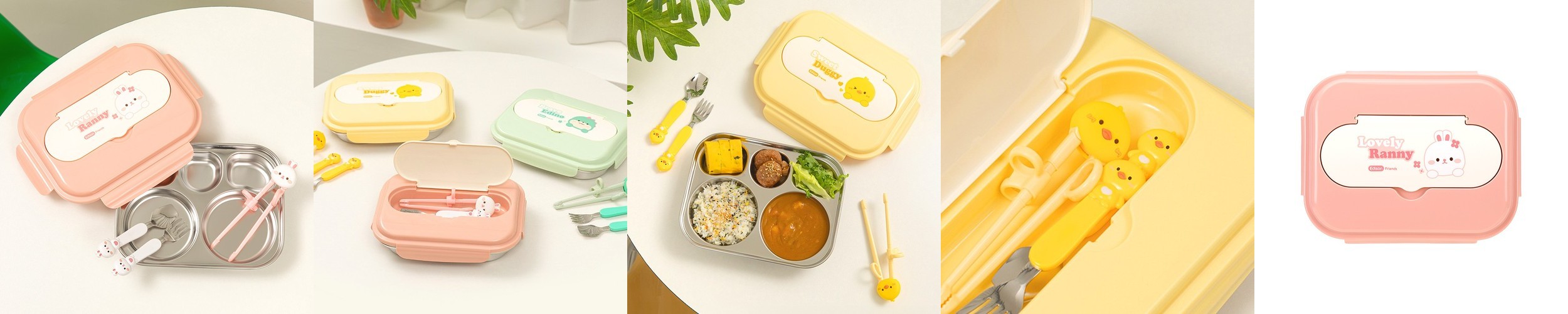 폴레드 키드키친 식판+스푼포크 세트(컬러선택)