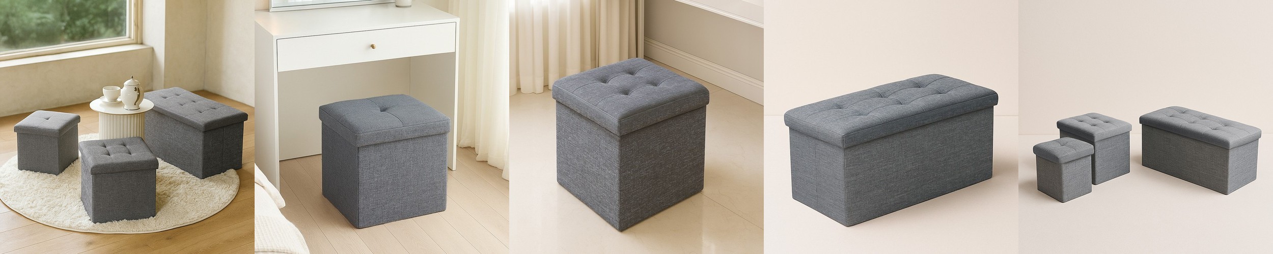 TANG 아카시아 원목접이식스툴/협탁 내추럴 5181.0449