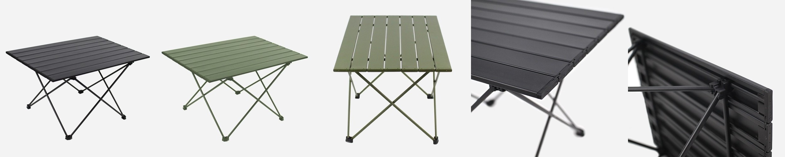 캠핑 원형 사이드 테이블 랜턴걸이 보조 미니 경량 높이조절 블랙