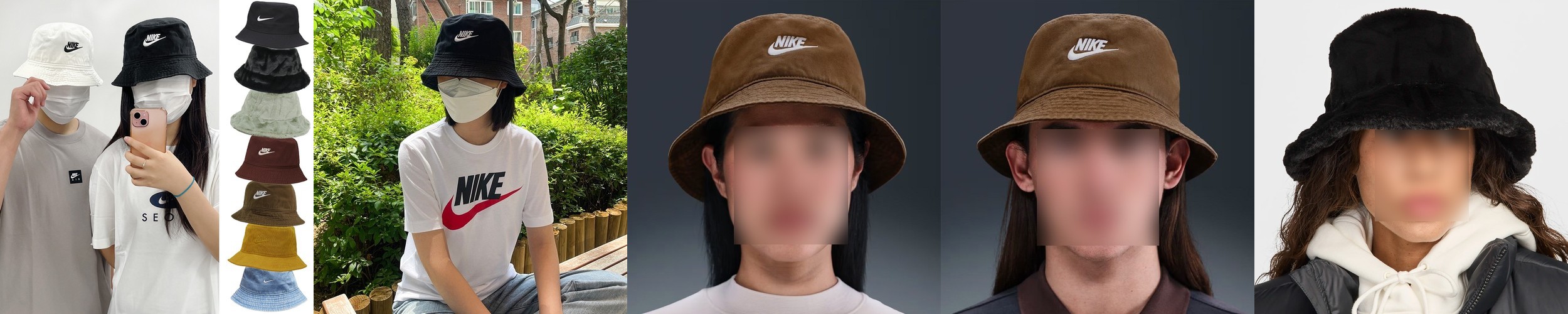 여성벙거지모자 챙넓은 스트랩 여성여름모자 휴양지 바스락 대두 버킷햇