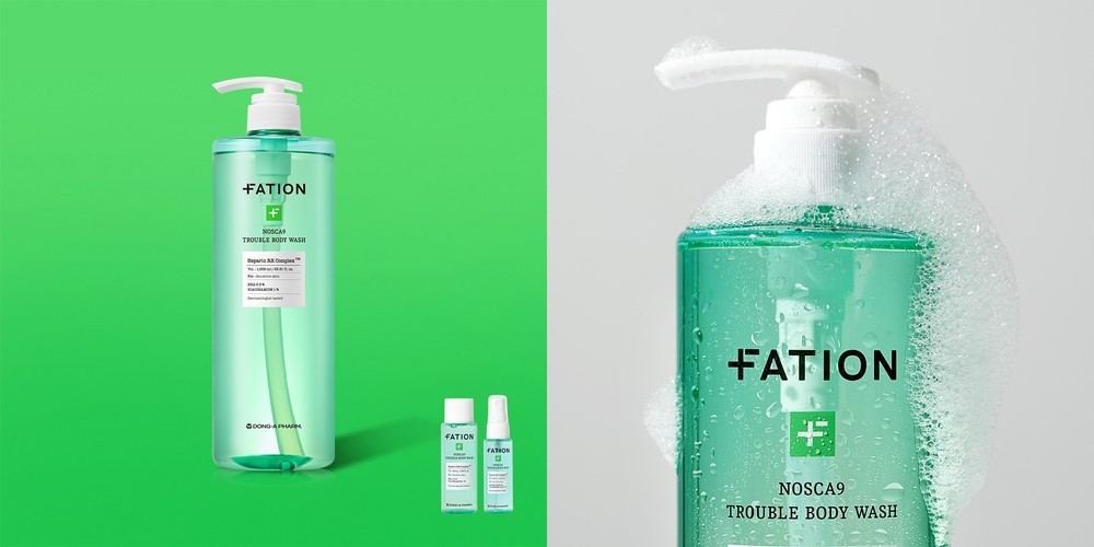 [바디 2종 2주 키트 증정]노스카나인 트러블 바디 워시 1000ml(대용량 1L)등드름 살리실산 여드름성 피부완화 기능성