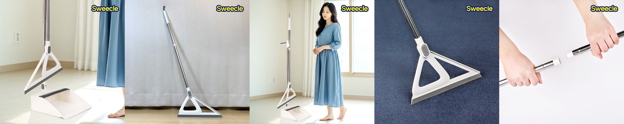 닥터모노 스텐 빗자루세트 미용실 업소용 사무실 빗자루쓰레받기세트