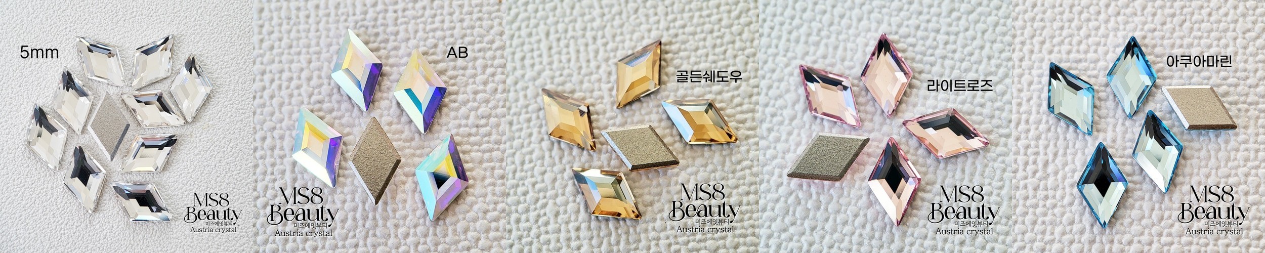 플라워 페스티 큐빅 4Size 옆머리 앞머리 반머리핀 대핀 헤어핀 집게 자동핀