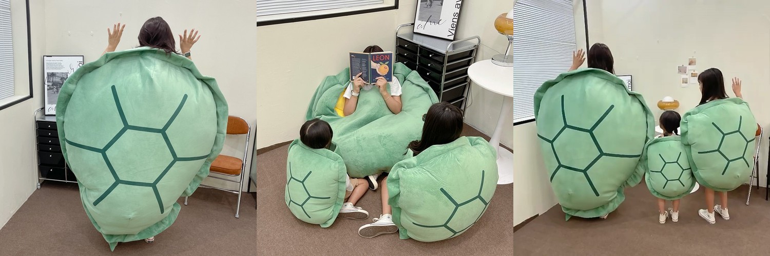 거북이등딱지쿠션 거북이쿠션 등껍질 120cm